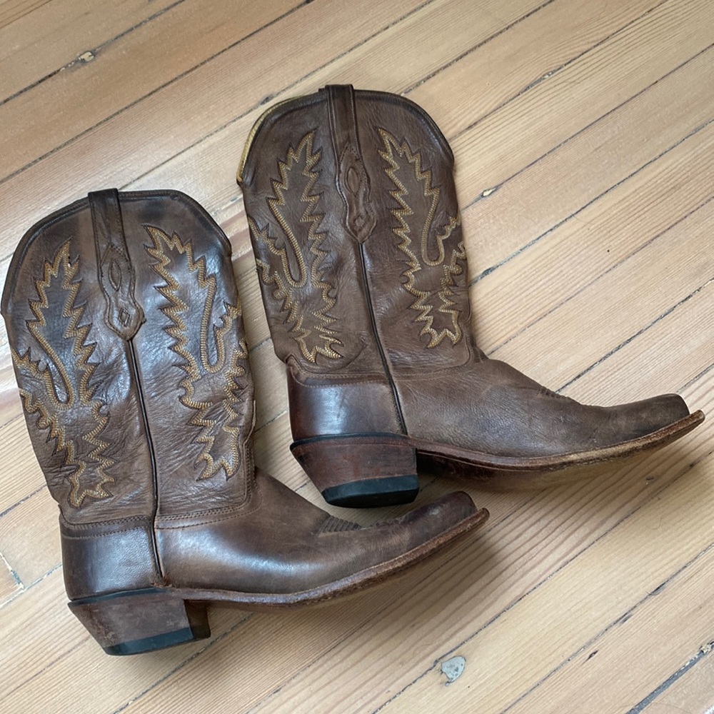 Old West Leather Cowboy Boots